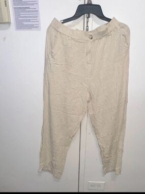 Men's Cream Casual Chinos - Relaxed Fit